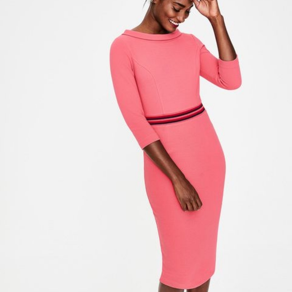 Boden Daisy Ottoman In Garden Rose Dress